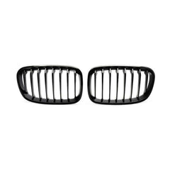 TNF Black single-slat front grille in glossy black suitable for BMW 1 Series (F20/F21 pre-facelift)