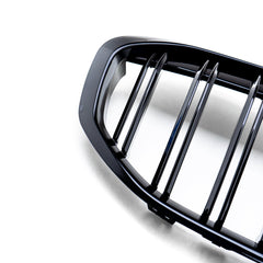 TNF Black double slat front grille in glossy black suitable for BMW 1 Series (F40)