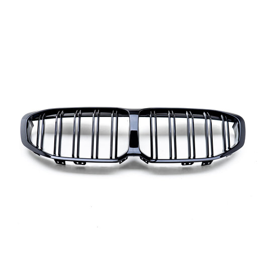 TNF Black double slat front grille in glossy black suitable for BMW 1 Series (F40)