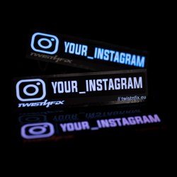 Instagram Profil Electric Sticker Weiss