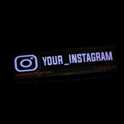 Instagram Profil Electric Sticker Blau