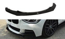 Front Ansatz f&uuml;r BMW 1er F20/F21 M-Power (vor Facelift) schwarz matt