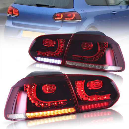 VLAND LED-R&uuml;ckleuchten f&uuml;r Volkswagen Golf 6 MK6 2008&ndash;2013 mit sequentiellen Blinkern
