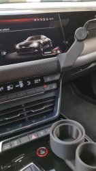 Handyhalter passend f&uuml;r Audi etron GT links neben Bildschirm Made in GERMANY