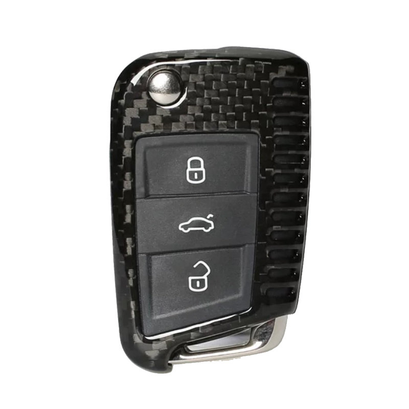 Echt Carbon Auto Schlüssel Cover für VW Seat Skoda schwarz, 49,90 €