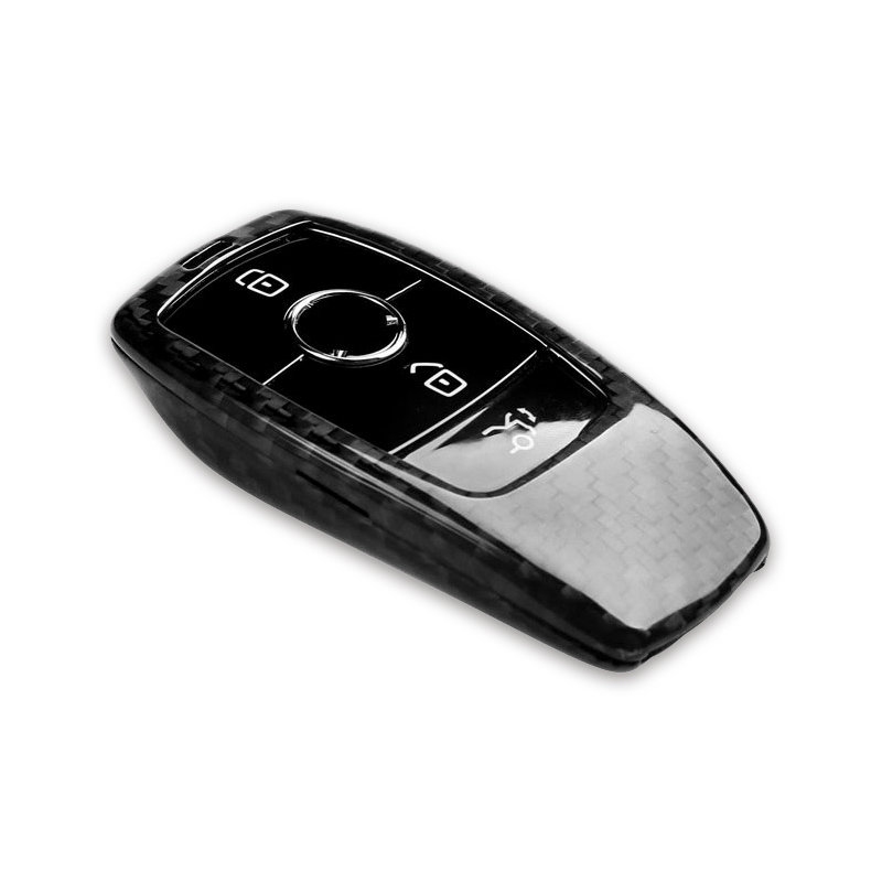 Echt Carbon Auto Schlüssel Cover für VW Seat Skoda schwarz